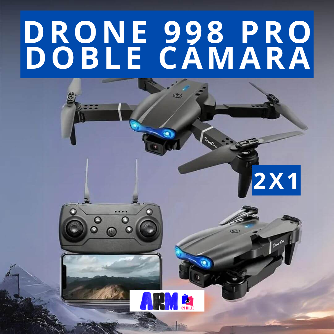 🤯 2x1 PROMOCIÓN - Drone 998 Pro - Dos Cámaras 4K